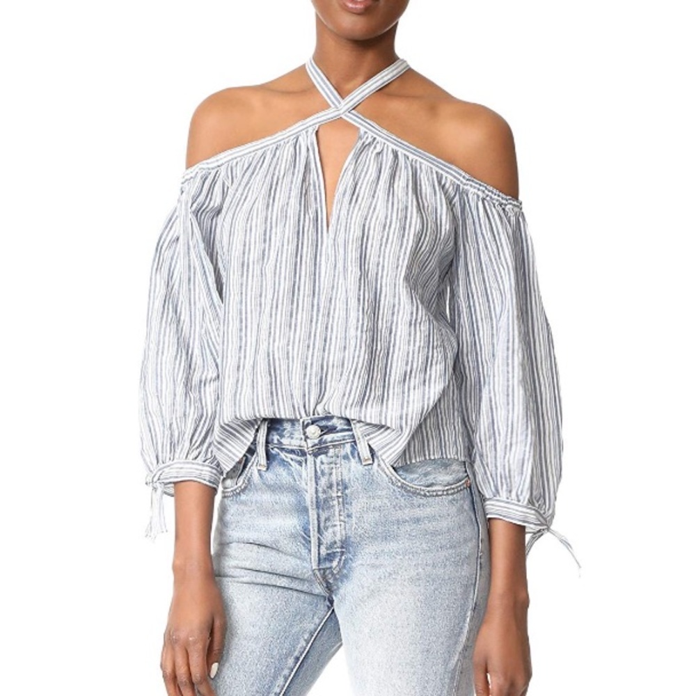 ✨ NWT Rebecca Taylor Striped Top ✨